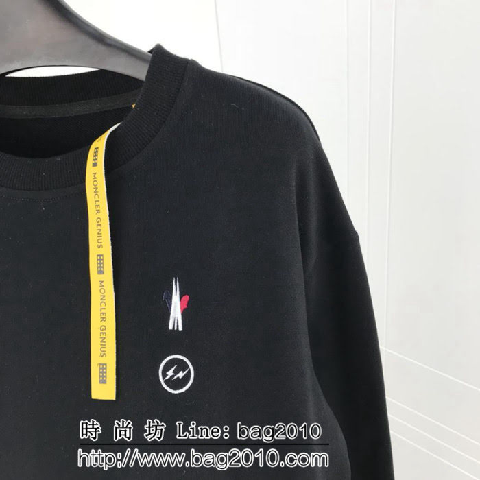 MONCLER蒙口 X 藤原浩聯名款 兩大品牌LOGO圖案刺繡設計 百搭款衛衣 情侶款 ydi1826